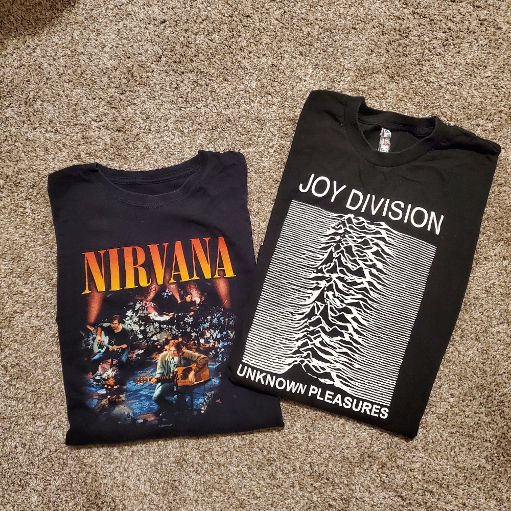 Band Tee Bundle Nirvana and Joy Division